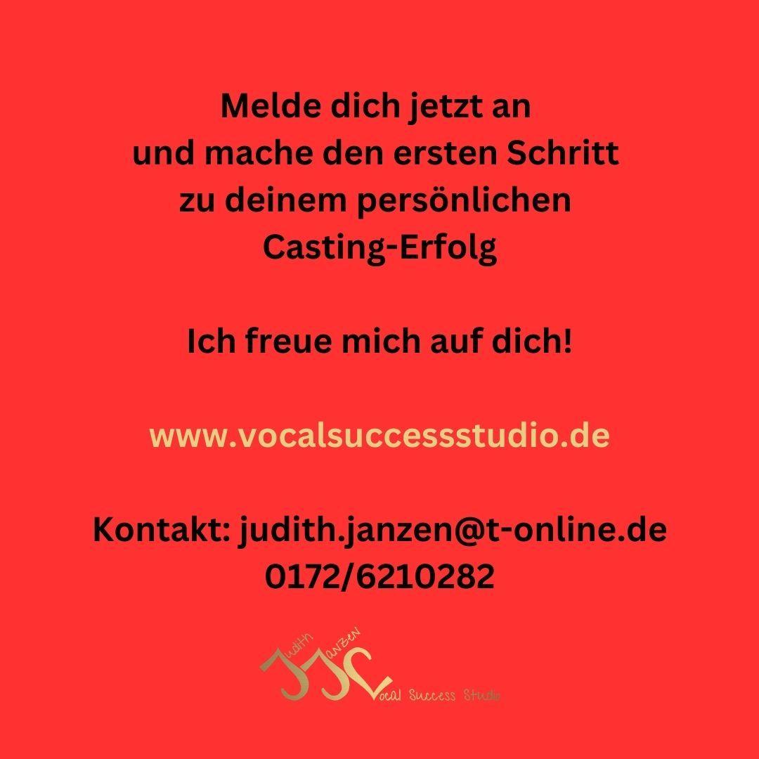 Vocal Success Studio - Judith Janzen - SCOUTING WORKSHOP für THE VOICE KIDS